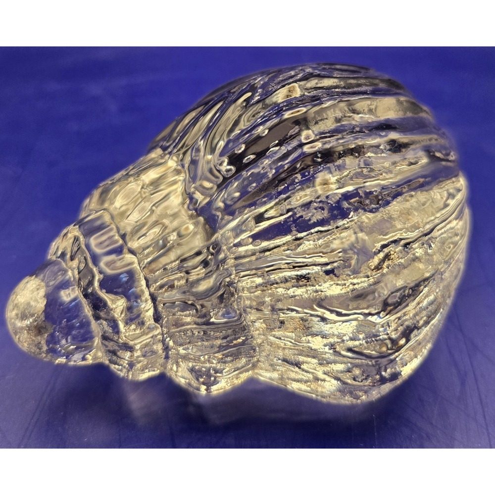 Handblown Seashell Glass The Style Of Murano. Bubbles, Swirls & Ribbing #22 - Picture 5 of 12